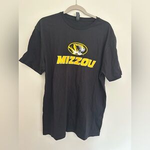 Gildan Black Mizzou Short Sleeve Tee